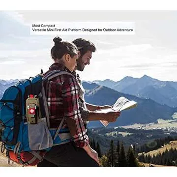 Vviitop Tourniquet Holder, Small Trauma Portable Tactical First Aid Pouch with Molle System IFAK Medical Pouch, Emergency EMT Med Kit for Camping and Hiking (Black)