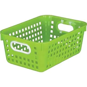 Colorful Plastic Storage Baskets for Home and Classroom