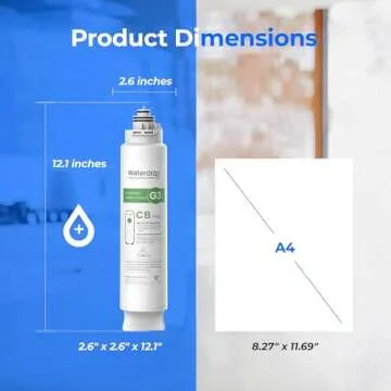 Waterdrop WD-G3-CB Filter for Pure Water Effortlessly