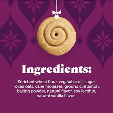 Three Dog Bakery Holiday Dog Treats CinnaMutt Roll Crunch