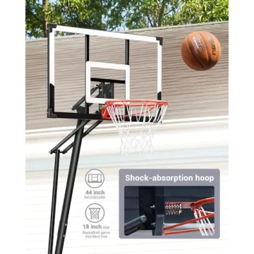 WIN.MAX Adjustable Basketball Hoop for All Ages and Skill Levels
