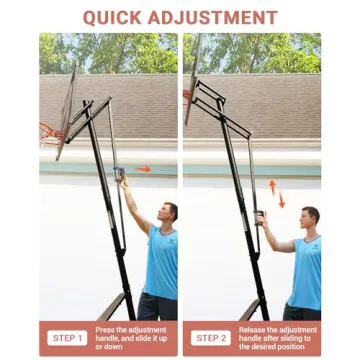 WIN.MAX Adjustable Basketball Hoop for All Ages and Skill Levels