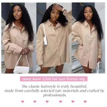 Shop 13x6 Lace Frontal Deep Wave Wig - 220 Density