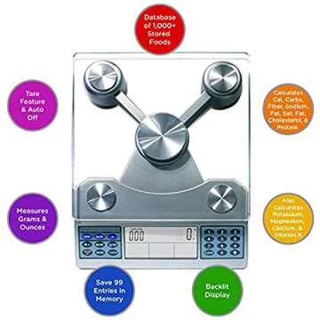 Eat Smart Digital Nutrition Food Scale for Healthy Eating