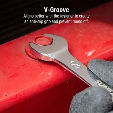 Sunex 9914A 14 Piece Angle Head SAE Wrench Set (FULL POLISH) CRV