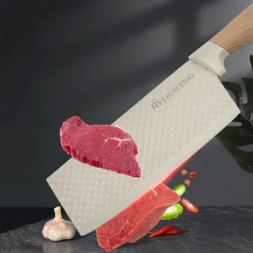 Retrosohoo 6-Piece Khaki Kitchen Knife Set for All Cooks