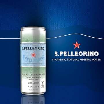 S.Pellegrino Sparkling Natural Mineral Water, Unflavored, 11.15 Fl. Oz (Pack of 24)