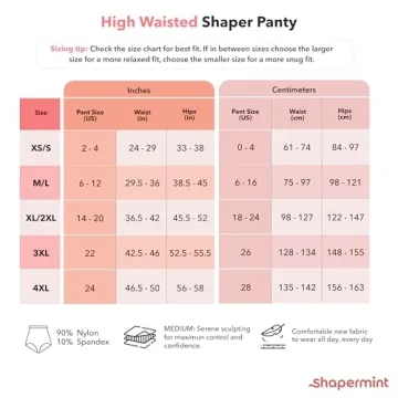 SHAPERMINT Tummy Control Panty Shapewear for Women Nude