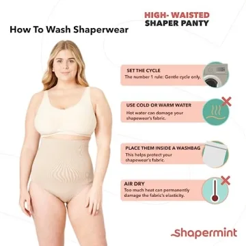 SHAPERMINT Tummy Control Panty Shapewear for Women Nude