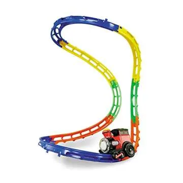 Little Tikes Tumble Train, Toy Train Set with Lights and Sound, Adjustable Train Tracks That Get Kids Moving- Gifts for Kids, Toys for Toddlers and Boys Girls Ages 3 4 5+ Year Old,Multi-Color