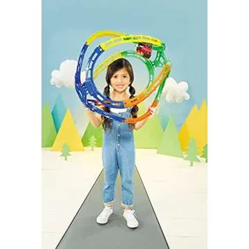 Little Tikes Tumble Train, Toy Train Set with Lights and Sound, Adjustable Train Tracks That Get Kids Moving- Gifts for Kids, Toys for Toddlers and Boys Girls Ages 3 4 5+ Year Old,Multi-Color