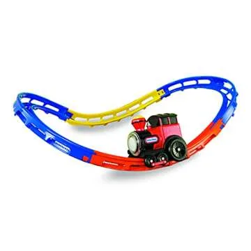 Little Tikes Tumble Train, Toy Train Set with Lights and Sound, Adjustable Train Tracks That Get Kids Moving- Gifts for Kids, Toys for Toddlers and Boys Girls Ages 3 4 5+ Year Old,Multi-Color