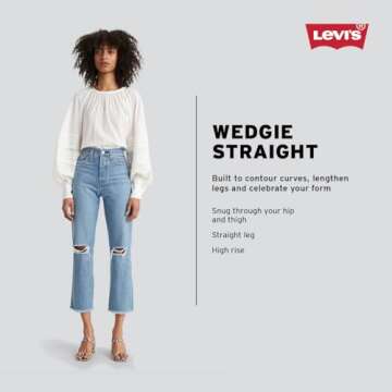 Levi's Women's Wedgie Straight Jeans, Maximum Effort, 32