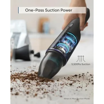 eufy by Anker, HomeVac H11,Cordless Handheld Vacuum Cleaner,Ultra-Lightweight 1.2lbs,5500Pa Suction Power,USB Charging, for Home Cleaning