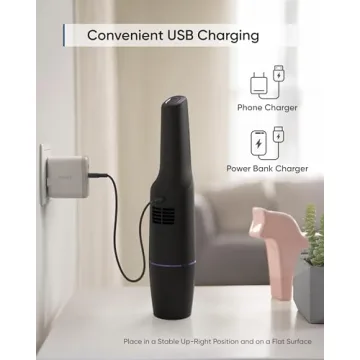 eufy by Anker, HomeVac H11,Cordless Handheld Vacuum Cleaner,Ultra-Lightweight 1.2lbs,5500Pa Suction Power,USB Charging, for Home Cleaning