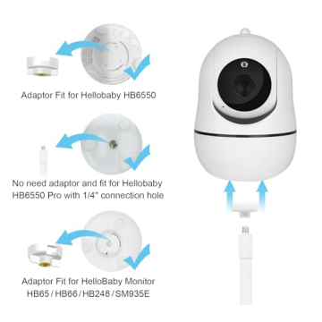 Baby Monitor Mount for HelloBaby Models with Flexible Clamp