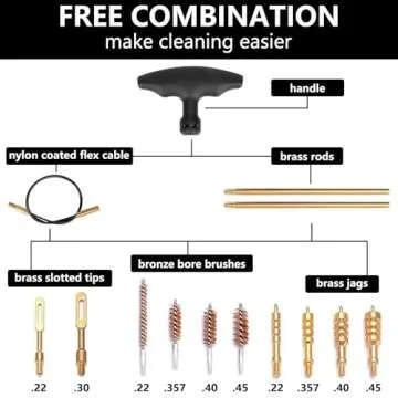 BOOSTEADY Universal Handgun Cleaning Kit for All Calibers