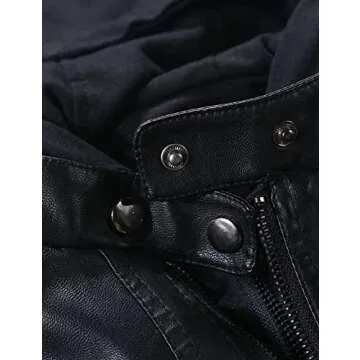 Stylish Springrain Women's Faux Leather Moto Jacket