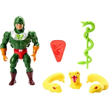 Masters of the Universe Origins Toy: King Hiss Deluxe Action Figure with Accessories, MOTU Collectib...