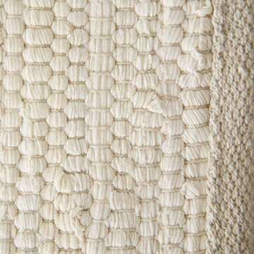 DII Handmade Chindi Tabletop Placemat Set - Eco-Friendly & Unique Design