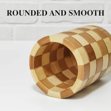 Elegant and Durable TIWPAJS Bamboo Silverware Holder