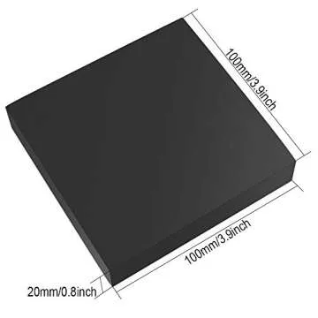 10 Pack Anti-Vibration Washer Mat, Shock Absorbing Washer Pads, Non-Skid Protector Mat for Washing Machine Dryer Treadmill Compressor Furniture