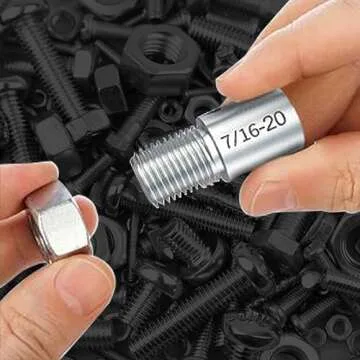 Nut and Bolt Thread Checker (Inch & Metric) -44 Male/Female Thread Identifier Gauges - 23 Inch & 21 Metric, Male/Female Gauges for Quickly Checking Nuts and Bolts Inch or Metric and Verifying The Size