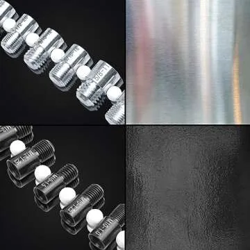 Nut and Bolt Thread Checker (Inch & Metric) -44 Male/Female Thread Identifier Gauges - 23 Inch & 21 Metric, Male/Female Gauges for Quickly Checking Nuts and Bolts Inch or Metric and Verifying The Size