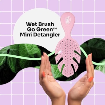 Wet Brush Go Green Mini Detangler for Effortless Hair Care