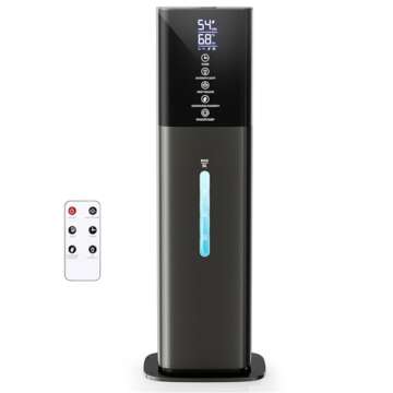 Humidifiers for Bedroom, 8L Quiet Humidifiers for Large Room with Timer, 360°Nozzle, 3 Speed Ultras...