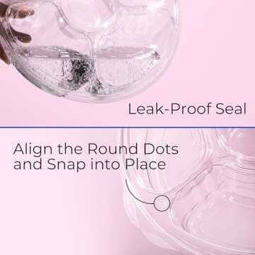 Fit Meal Prep 13" Round Plastic Appetizer Tray with Lid, 8 Pack Divided Serving Platters and Trays with Lids, 5 Compartment Disposable Fruit Tray Veggie Tray Platter for Snack, Party & Buffet