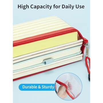 JARLINK 20 Pack 10 Colors Zipper Mesh Pouch, Zipper Bag Multipurpose Travel Bags for Office Supplies Cosmetics Travel Accessories Multicolor