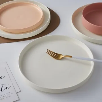 Stone Lain Stella Dinner Plates 6-Piece Set Cream Color