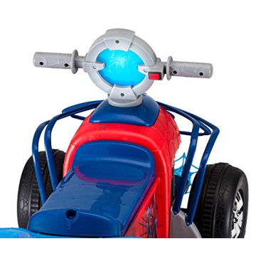 Kid Trax Toddler Marvel's Spider-Man Premium Toddler Quad Ride-On, Kids 18-30 Months, 6V Battery and Charger Included, Max Weight 44 lbs, Red