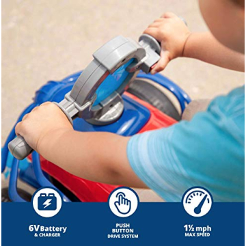 Kid Trax Toddler Marvel's Spider-Man Premium Toddler Quad Ride-On, Kids 18-30 Months, 6V Battery and Charger Included, Max Weight 44 lbs, Red