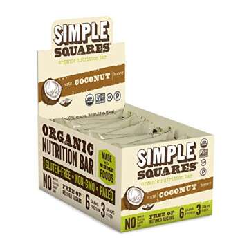 Simple Squares Paleo Snacks | Organic, Non GMO, No Dairy, Gluten Free Paleo and Keto Snacks Low Carb...