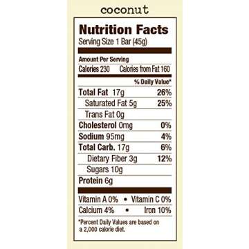 Simple Squares Paleo Snacks | Organic, Non GMO, No Dairy, Gluten Free Paleo and Keto Snacks Low Carb Food | Naturally Made For Low Sugar, Low Carb Snacks diets. (Coconut Nuts & Honey, 12 - Pack)