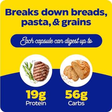 Enzymedica GlutenEase, Digestive Enzymes for Food Intolerance, Offers Fast Acting Gas & Bloating Relief, 120 Count