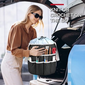 yookee home Crochet Bag Organizer - Perfect for Yarn Storage