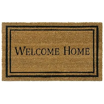 Rubber-Cal Contemporary Welcome Home Mats - Eco-Friendly Coir 18 x 30 Inch