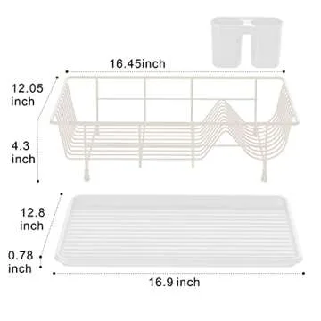 GSlife Dish Drying Rack for Compact Kitchens