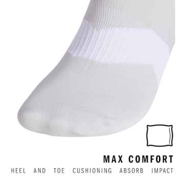 adidas Metro Soccer Socks for Men, Women, Youth, Boys and Girls, Sports, Team Light Grey/White, X-Sm...