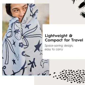 GEOMETRY Micro-Loop Beach Towel for Travel & Beach Days