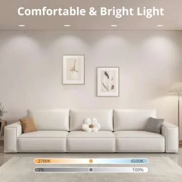 SMAVISTA 12W Smart Recessed Downlights 6 Inch, RGBCW Wi-Fi LED Can Light with Matter Connect, Work with Alexa/Google Assistant/SmartThings/Homekit, Multiple DIY Scene Mode with Junction Box, 4 Pack