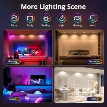 SMAVISTA 12W Smart Recessed Downlights 6 Inch, RGBCW Wi-Fi LED Can Light with Matter Connect, Work with Alexa/Google Assistant/SmartThings/Homekit, Multiple DIY Scene Mode with Junction Box, 4 Pack