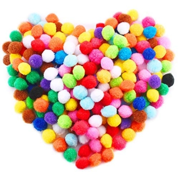 Caydo 240 Pieces Assorted Pom Poms for Creative Crafts