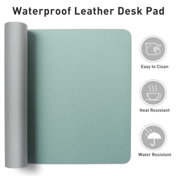 Aothia Leather Desk Pad Protector for Office and Home