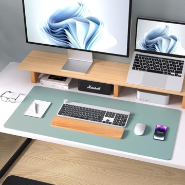 Aothia Leather Desk Pad Protector for Office and Home