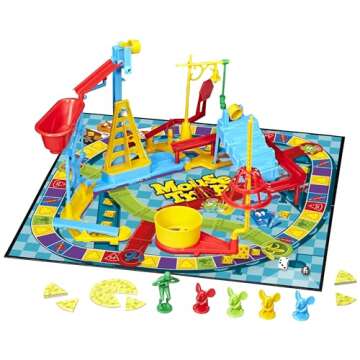 Hasbro Gaming Mouse Trap Board Game for Kids Ages 6 and Up,Classic Kids Game