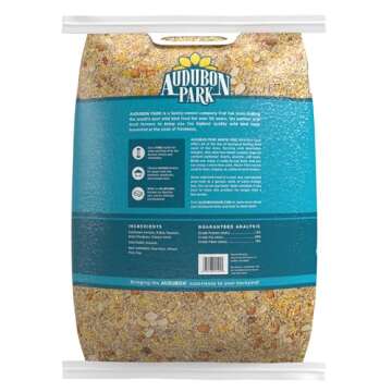 Audubon Park Waste Free Wild Bird Seed, No Mess Bird Food for Outside Feeders, 15-lb. Bag